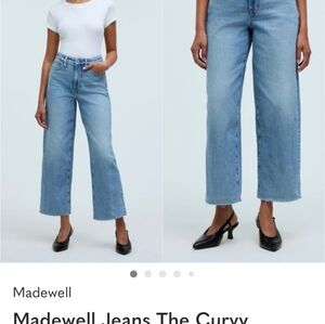 Madewell Jeans The Curvy Perfect Vintage Wide-Leg Crop Altoona Wash 25 NWT New